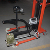 NIULI Handling Equipment Barrel Oil Drum Trolley Manual Hydraulic Oil Drum Stacker Drum Lifter with Weighing Scale
