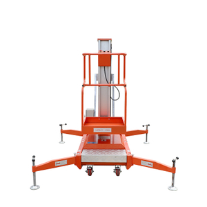 Single Mast Aluminium Adjustable Hydraulic Man Lift Platform