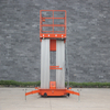 NIULI Mobile Hydraulic Double Mast Aluminium Alloy Lift Table Aerial Work Platform