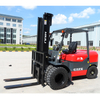 Earth-moving Machinery Multi-wheel Diesel Forklift Double Front Wheels Forklift with Mitsubishi Engine