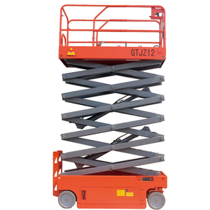 NIULI Battery Powered 220V Mobile Electric Self-propelled Hydraulic Scissor Lift Platform Table
