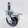 Heavy duty 45 wide brown TPR caster wheels
